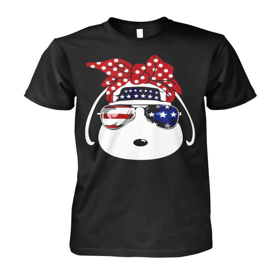 America Snoopy Face 4th Of July Independence Day – T-Shirt