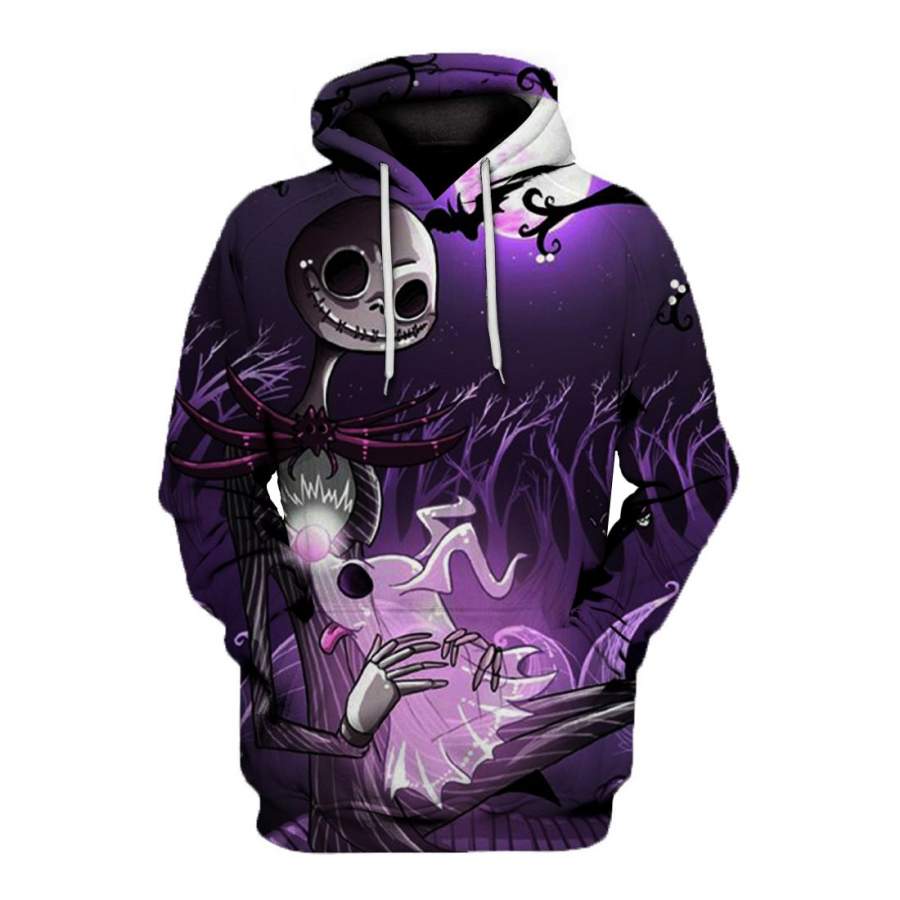 Jack And Dog Ghost All Over Print – 3D Hoodies