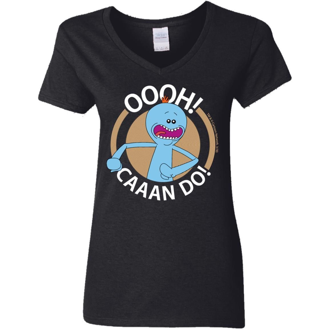 Rick And Morty Mr Meeseeks Oooh Caaan Do Mug Women V-Neck T-Shirt