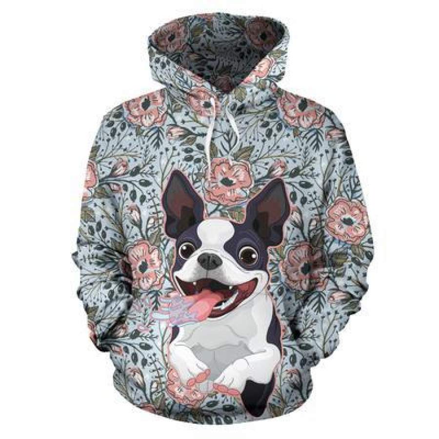 Goofy Boston Terrier Hoodie – Hoodies