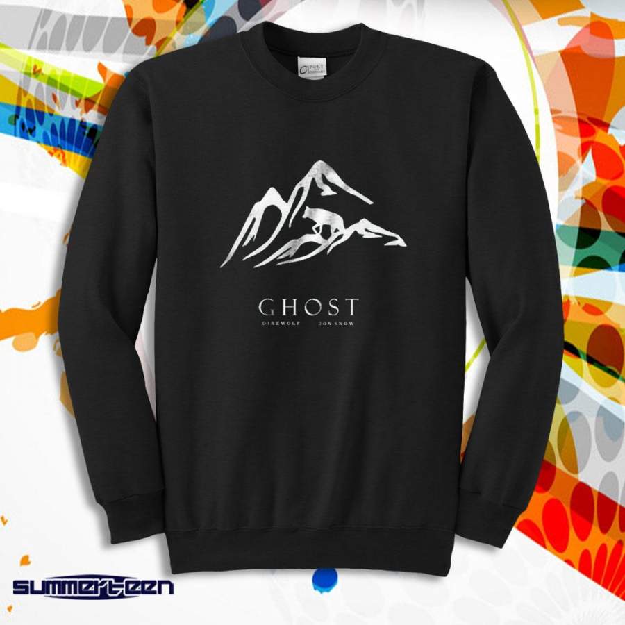 Ghost Direwolf John Snow Men’S Sweatshirt