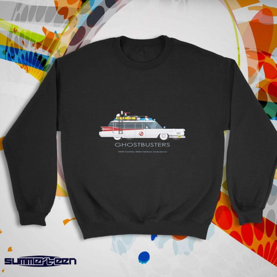 Ghostbusters Famous Cars 1959 Meteor Ambulance Women’S Sweatshirt