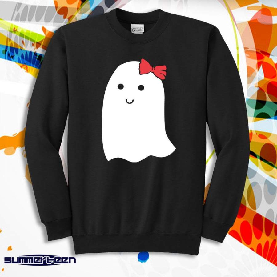 Ghost Girl Cute Halloween Men’S Sweatshirt