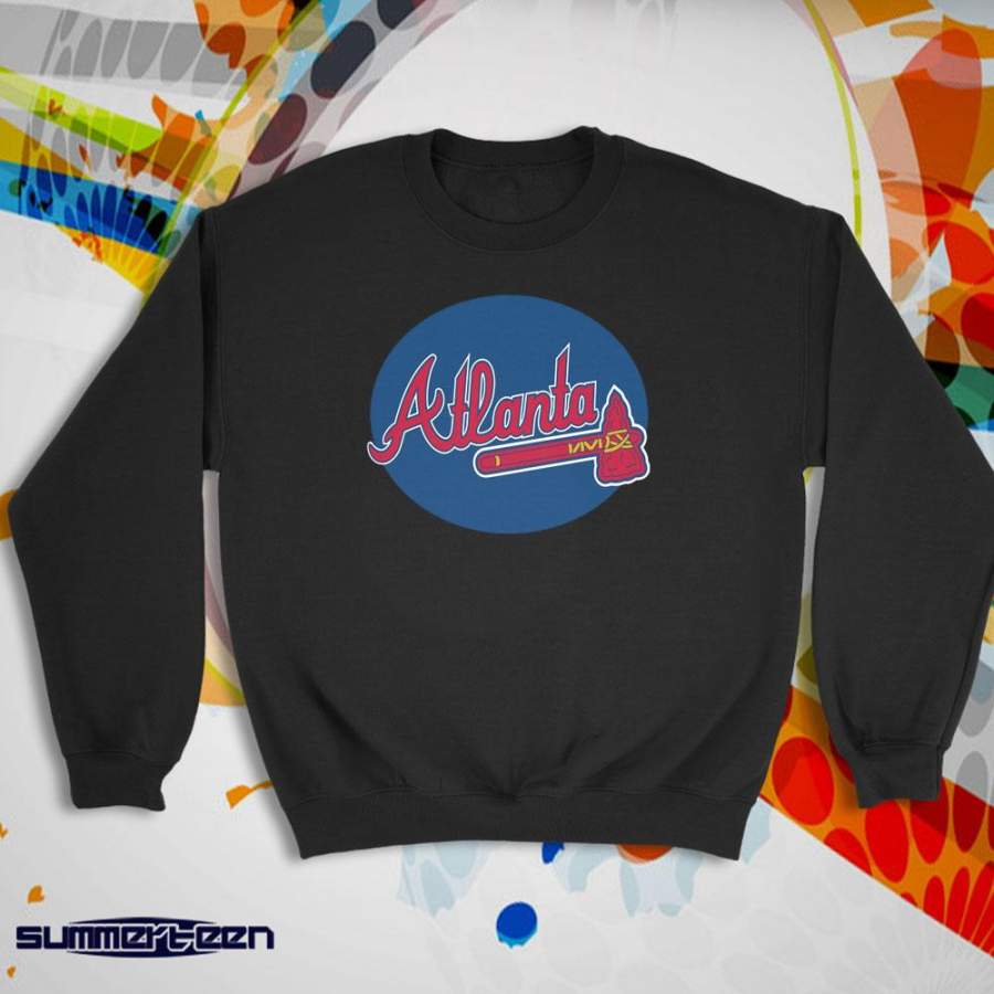 Atlanta Braves Logo Women’S Sweatshirt