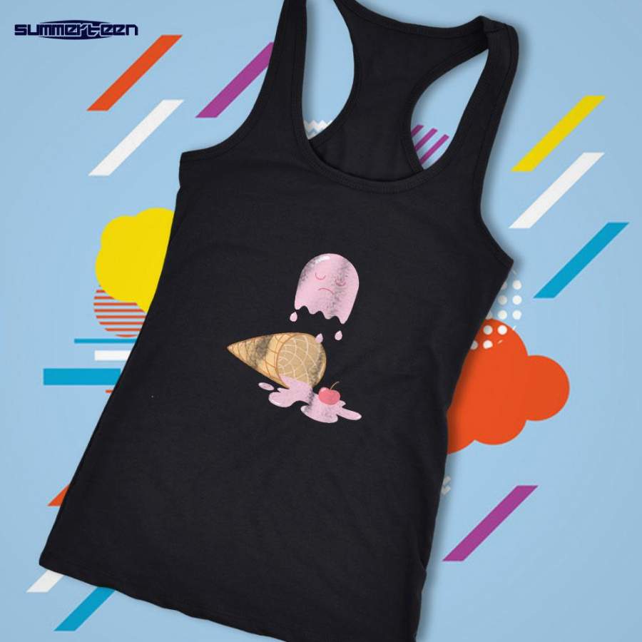 Ice Cream Ghost Women’S Tank Top Racerback