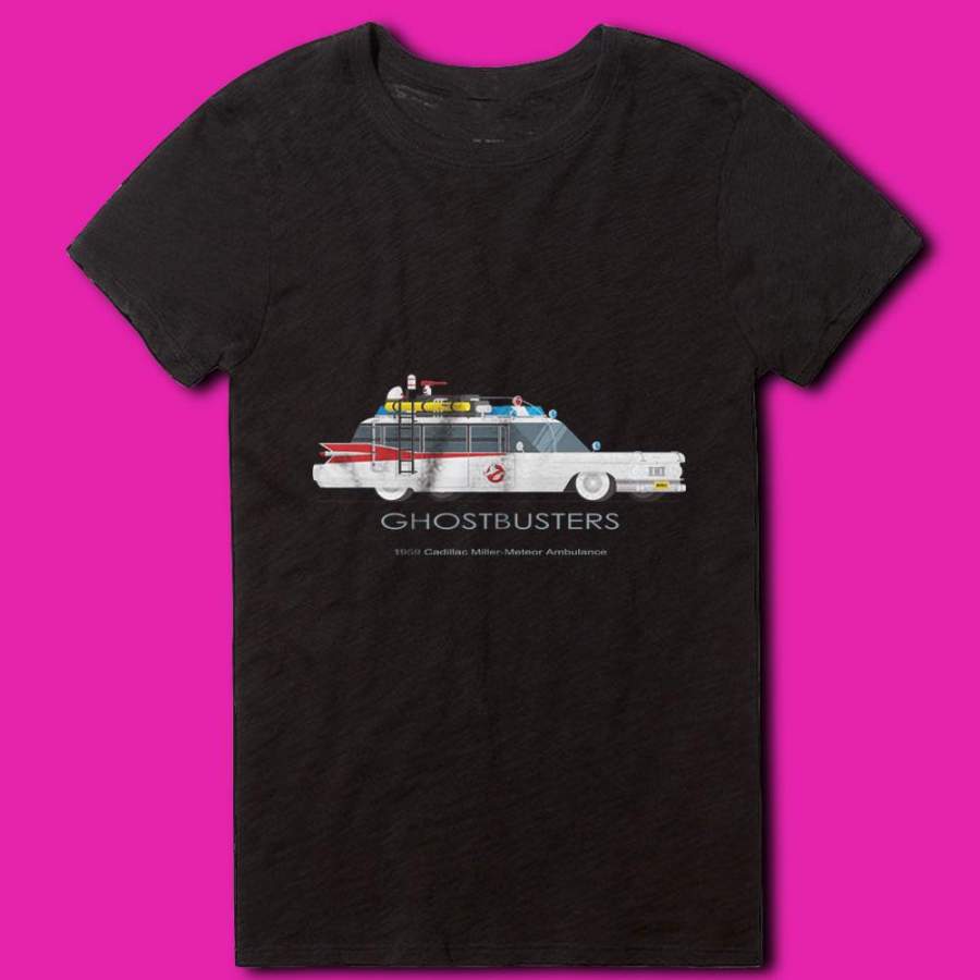 Ghostbusters Famous Cars 1959 Meteor Ambulance Women’S T Shirt