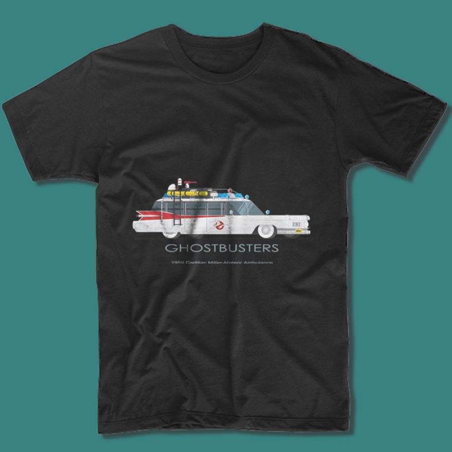 Ghostbusters Famous Cars 1959 Meteor Ambulance Men’S T Shirt