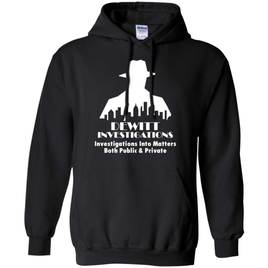 DeWitt Investigations Pullover Hoodie 8 oz.