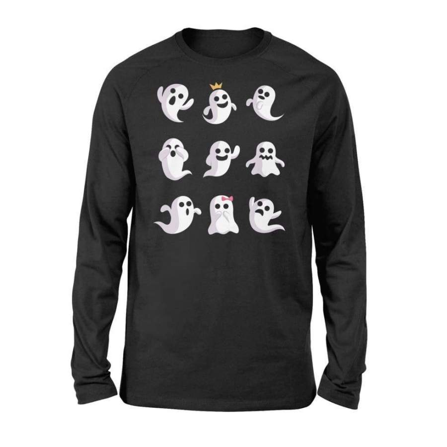 Ghost Emoji Halloween Costume – Standard Long Sleeve