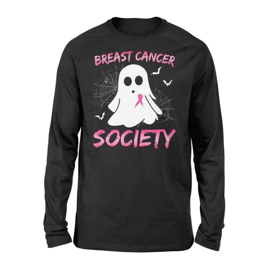 Boo Ghost Pink Ribbon Breast Cancer Society – Standard Long Sleeve