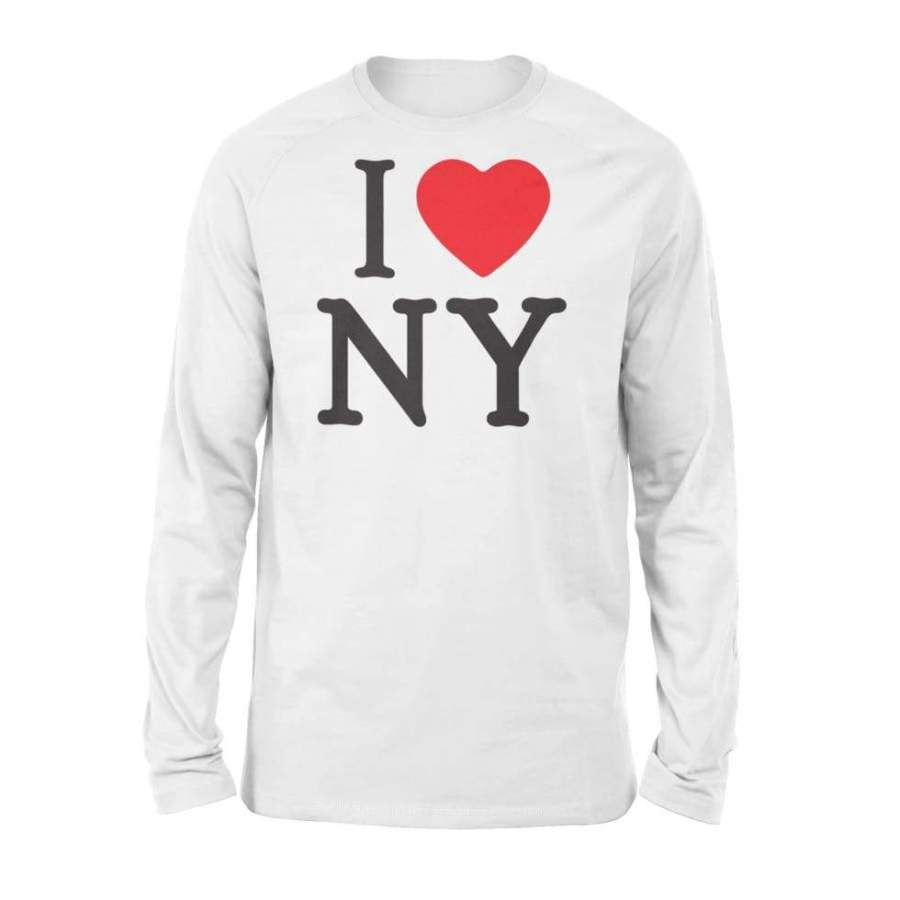 I Love NY Short Sleeve Print Heart New York – Standard Long Sleeve