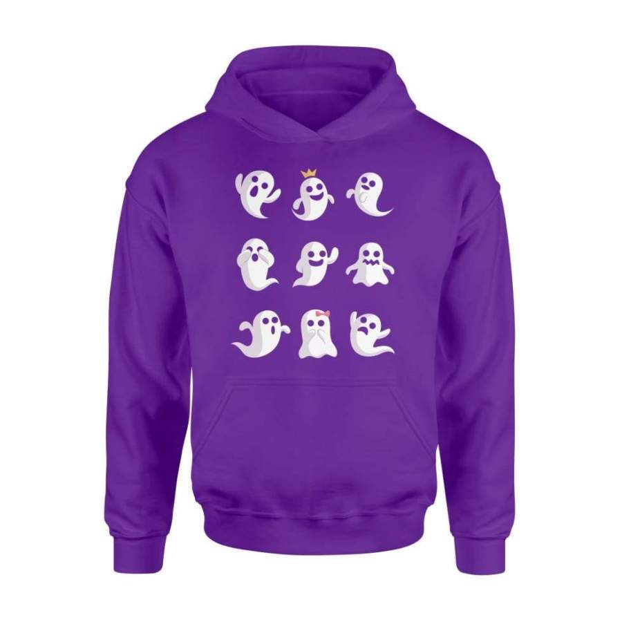 Ghost Emoji Halloween Costume Gift Shirt – Standard Hoodie