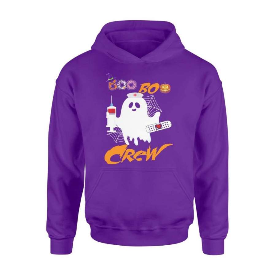 Boo Boo Crew Nurse Ghost Funny Halloween Costume – Standard Hoodie