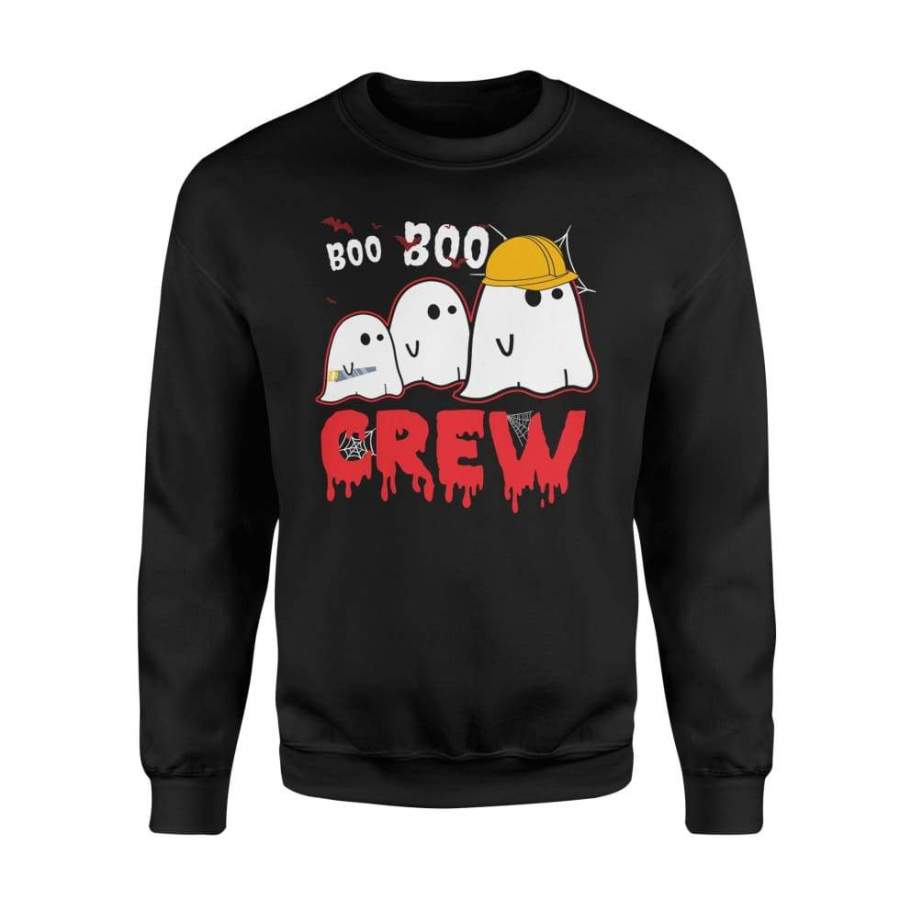 Boo Boo Ghost Crew Carpenter Halloween Costume Gift Shirt – Standard Fleece Sweatshirt