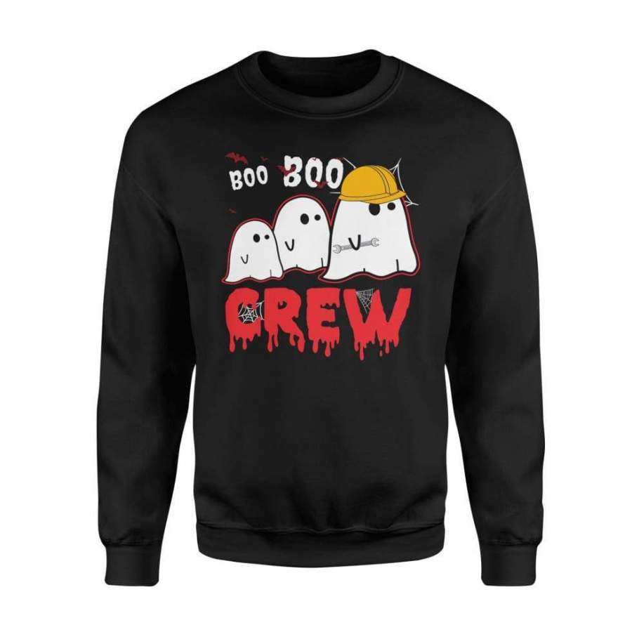 Boo Boo Ghost Crew Mechanic Halloween Costume Gift Shirt – Standard Fleece Sweatshirt