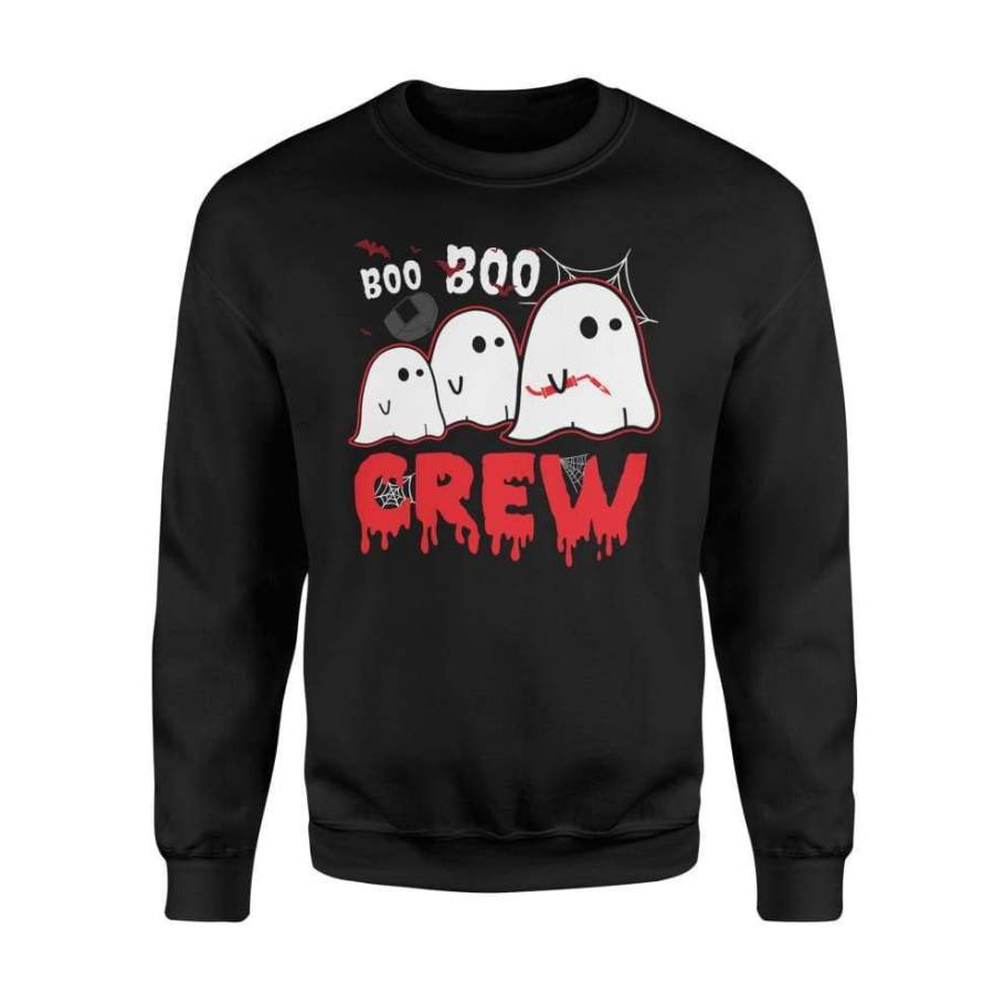 Boo Boo Ghost Crew Welder Halloween Costume Gift Shirt – Standard Fleece Sweatshirt