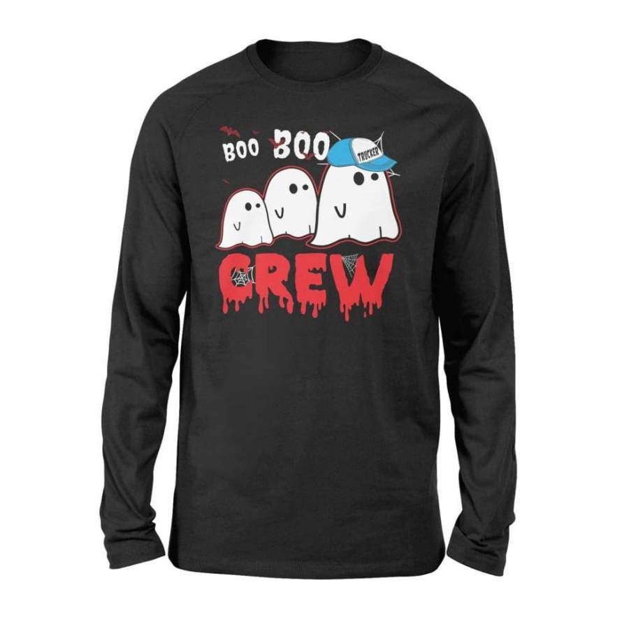 Boo Boo Ghost Crew Trucker Halloween Costume Gift Shirt – Standard Long Sleeve