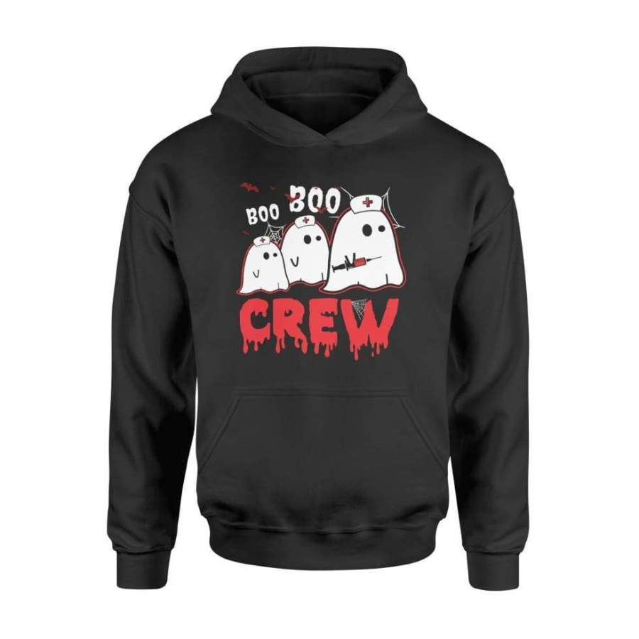 Boo Boo Ghost Crew Nurse Halloween Costume Gift Shirt – Standard Hoodie