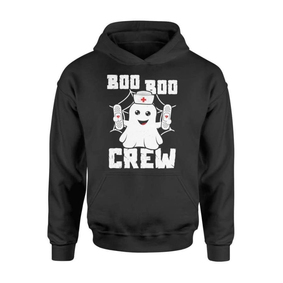 Boo Boo Crew Shirt Ghost Nurse Costume Girls Funny Halloween Costume Graphic Design Digital Printed Shirt – Standard Hoodie