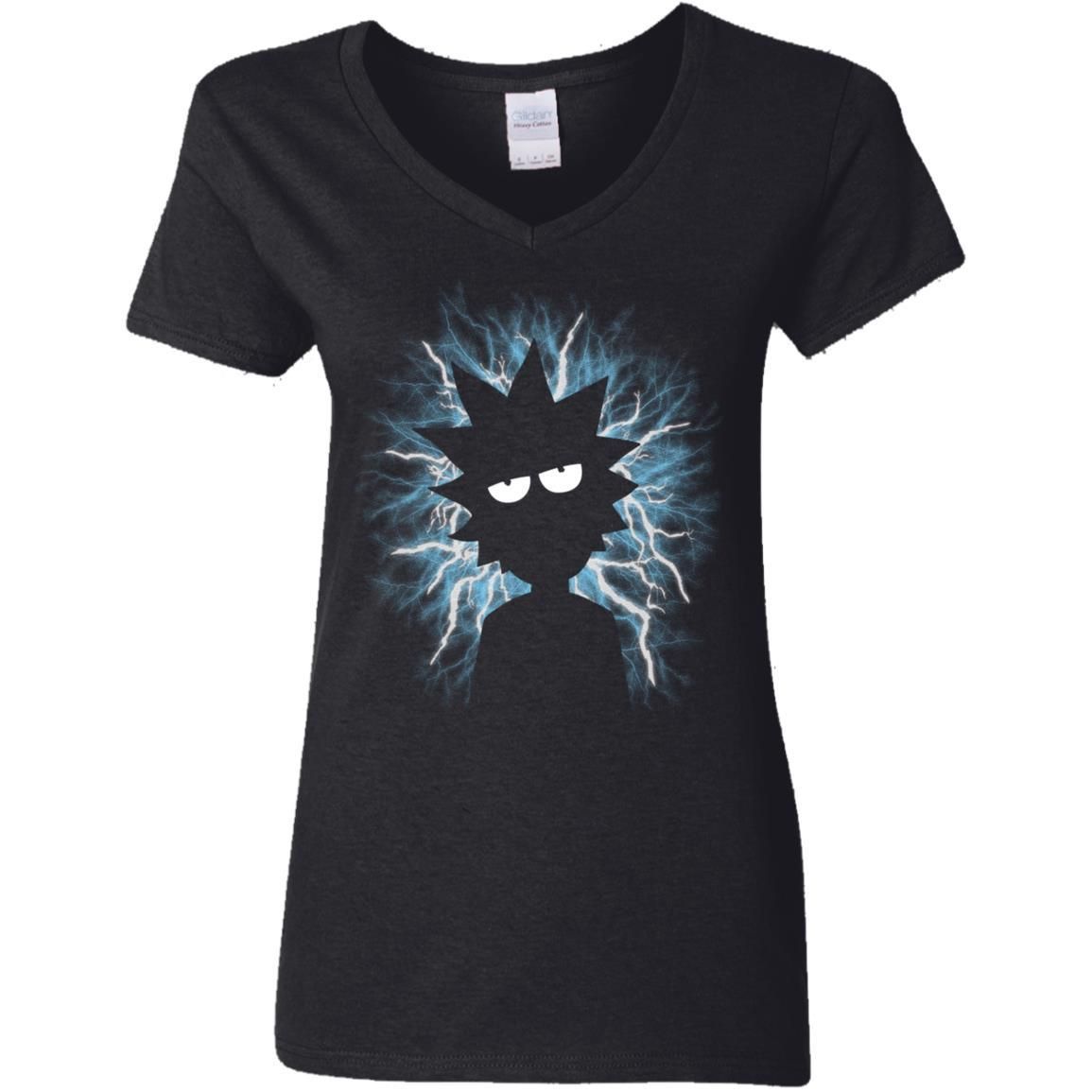 Rick And Morty Mad Scientist Women V-Neck T-Shirt