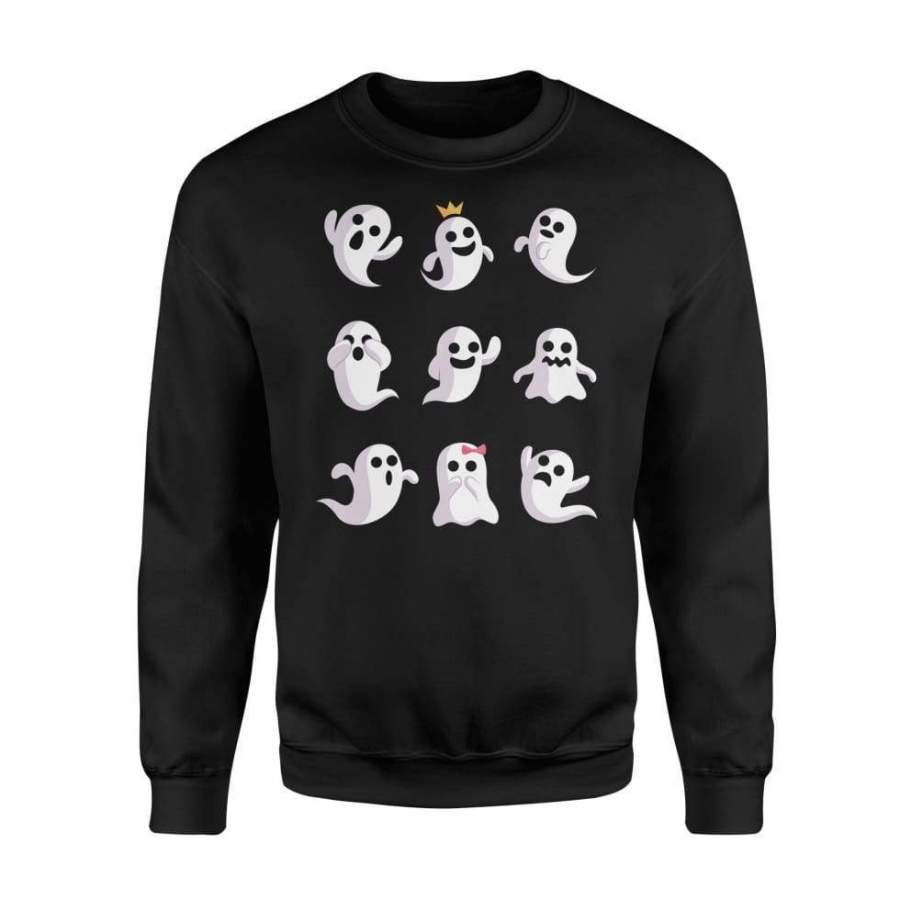 Ghost Emoji Halloween Costume – Standard Fleece Sweatshirt