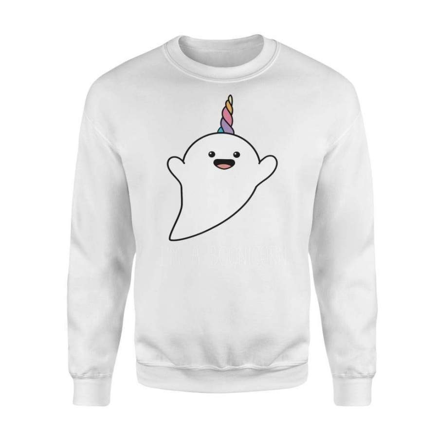 I’m A Boonicorn, Cute Halloween Shirt, Unicorn Ghost – Standard Fleece Sweatshirt