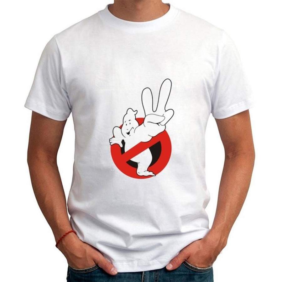 Ghostbusters Movie T-shirt Men Casual Short Sleeve T Shirts with Ghost Busters Mens T Shirts summer brand in Tee Shirts