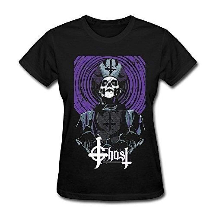 Fashion T-Shirt Women T-shirt fashion shirt Printed T-shirt Women’s Tshirts Ghost Music Black