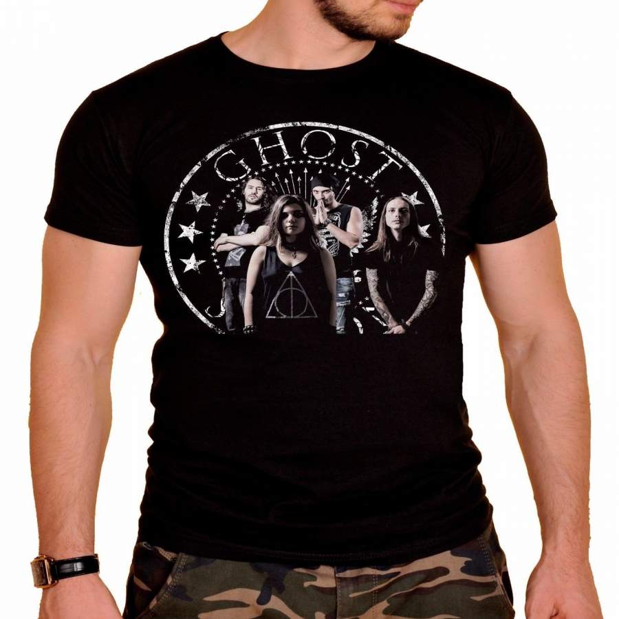 Fashion Men’s Print T-shirt Ghost Rock Band T-Shirt Men Summer T Shirts Casual Shirts