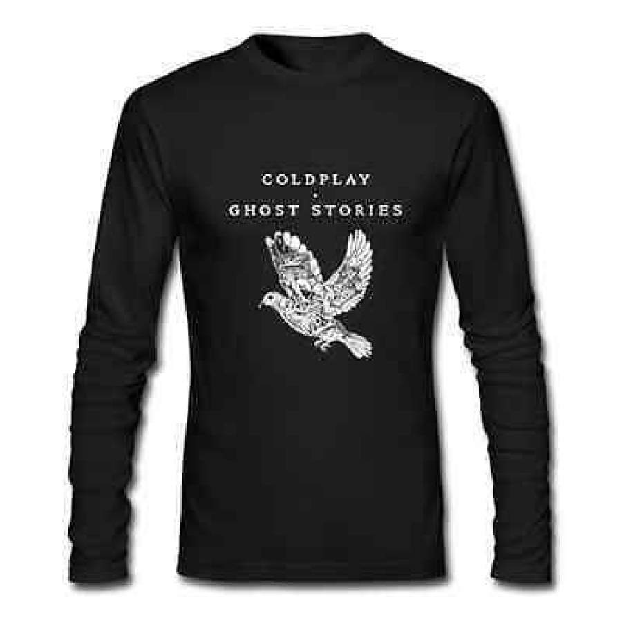 Coldplay Ghost Stories World Tour 2016 Long Sleeve Black T-Shirt Size Xs-2Xl