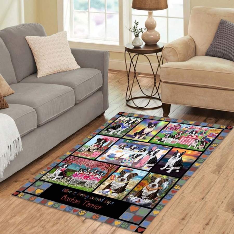 Boston Terrier Rug RCDD81F26112