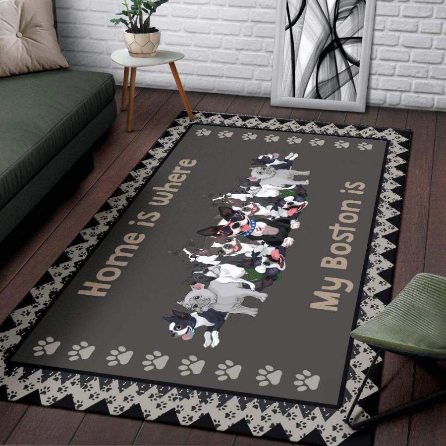 Boston Terrier Rug RCDD81F23860