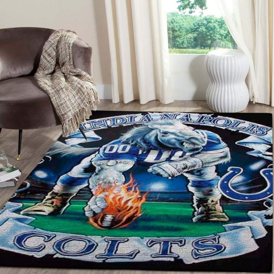 Indianapolis Colts Area Rug, Football Floor Decor RCDD81F31293