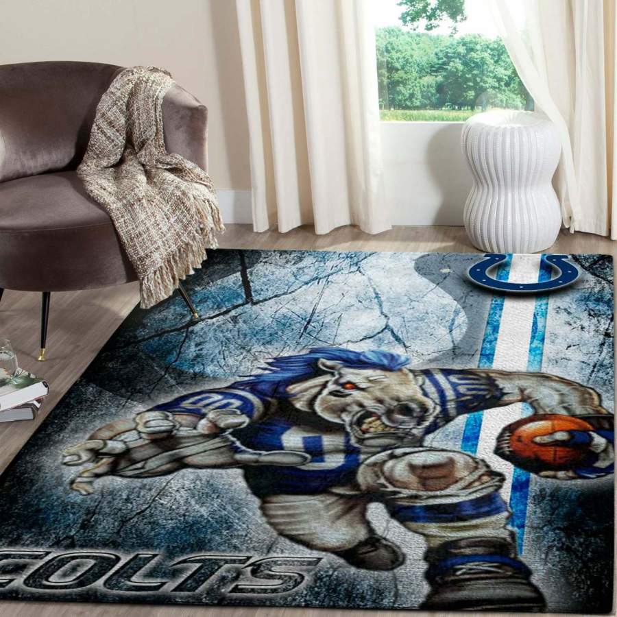 Indianapolis Colts Area Rug, Football Floor Decor RCDD81F31378