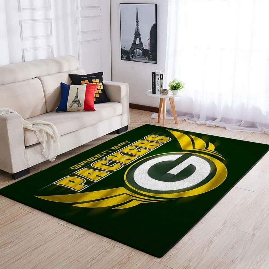 Green Bay Packers Area Rug, Football Floor Decor RCDD81F30822