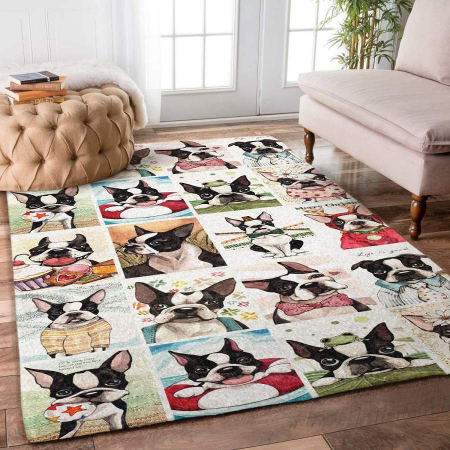 Boston Terrier Rug RCDD81F19476