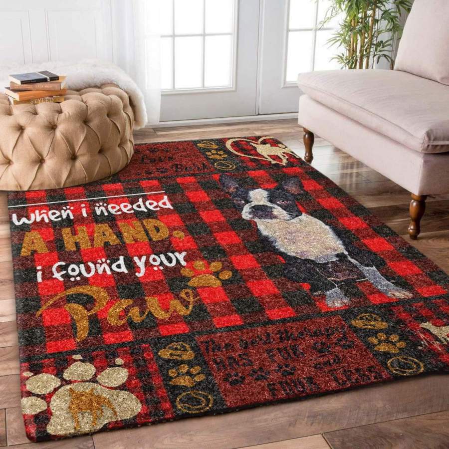 Boston Terrier Rug RCDD81F40233