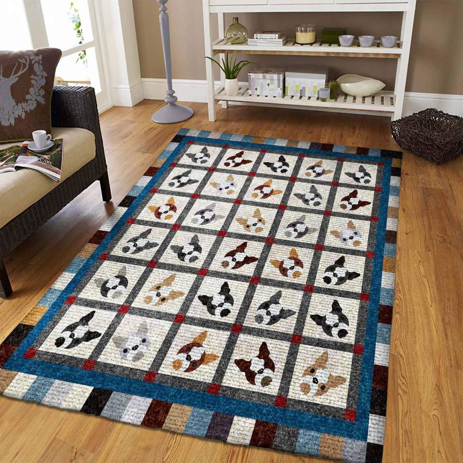 Boston Terrier Rug RB7A8E7E5656