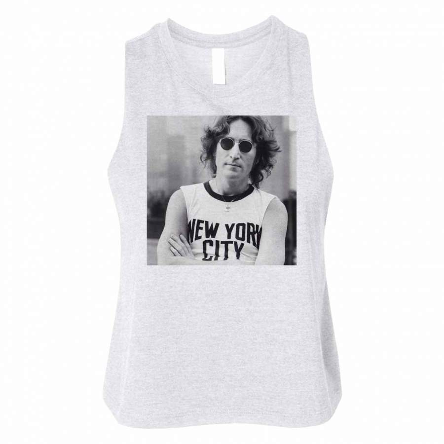 John Lennon New York City Woman Crop Tanktop