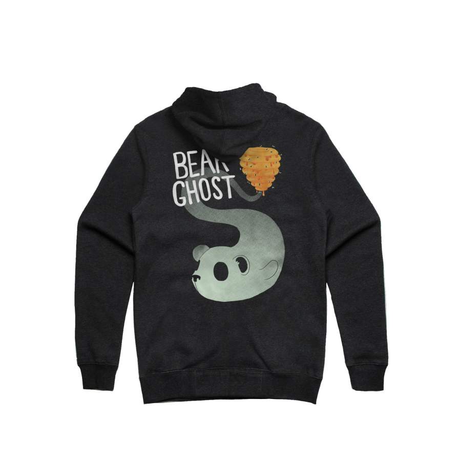 Bear Ghost – Hive Unisex Mid-Weight Pullover Hoodie