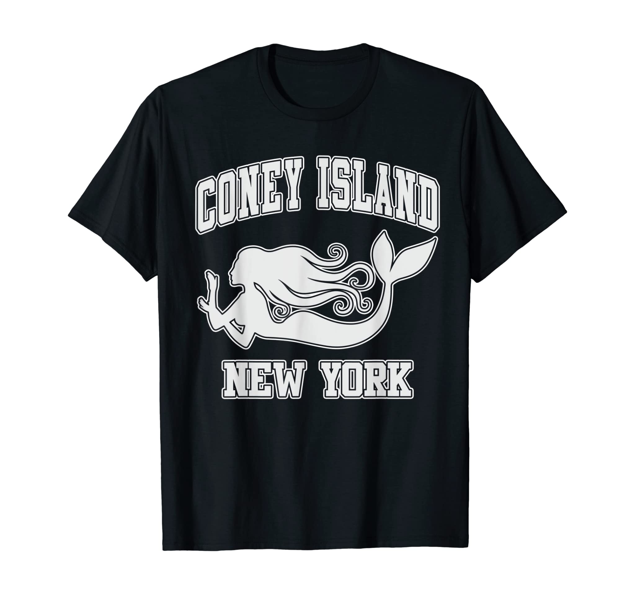 Coney Island Mermaid New York NYC Beaches Brooklyn Gift T-Shirt