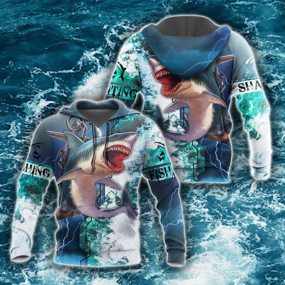 Shark Hunting Fishing 3D All Over Print | Unisex | Adult | Ht2556