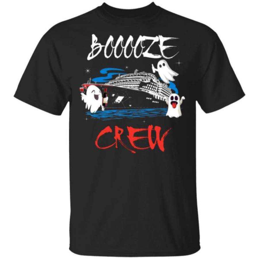 Booooze Ghost Crew Halloween Shirts Funny Boo