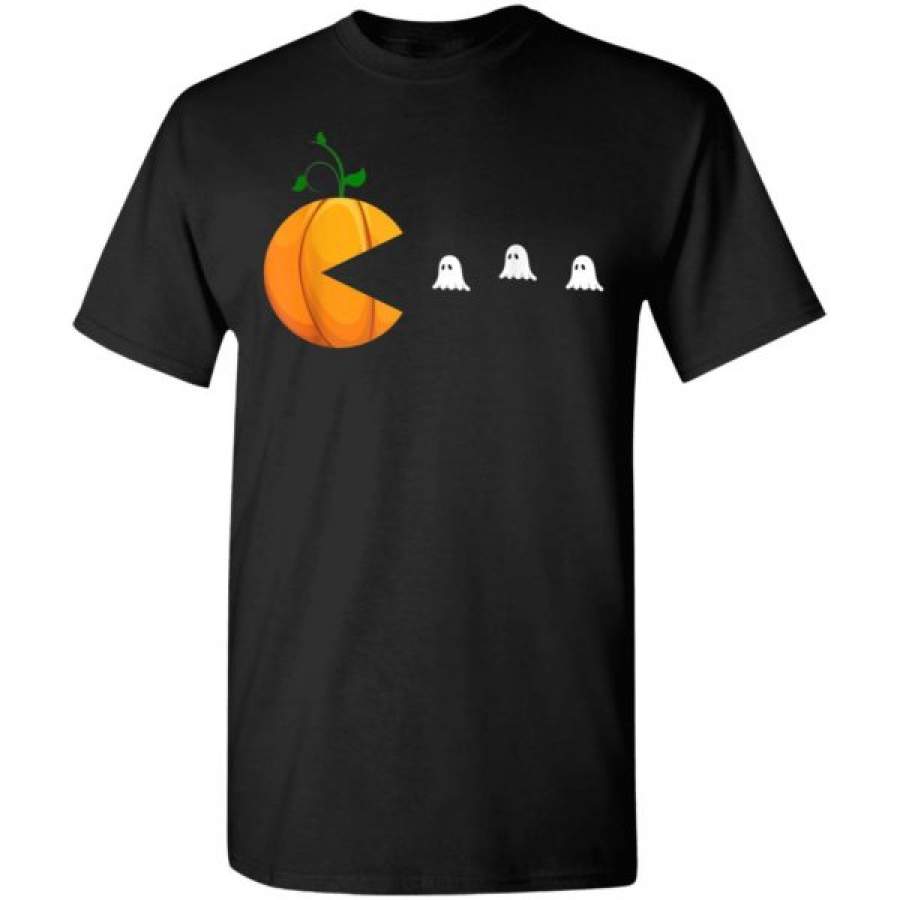 Funny Halloween Shirts Pumpkin Eating Boo Ghosts Shirt