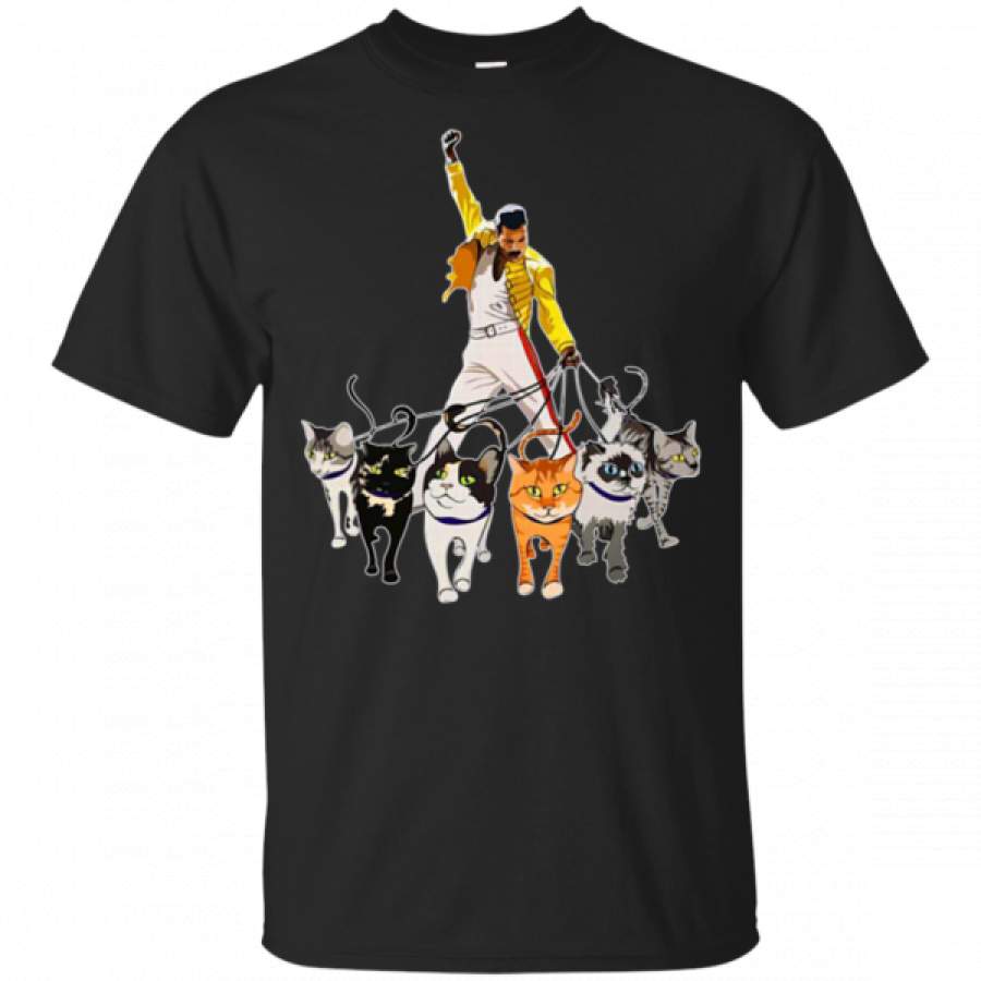 Funny Freddie Mercury with His Cats Shirts – Cool Amazing Fashion