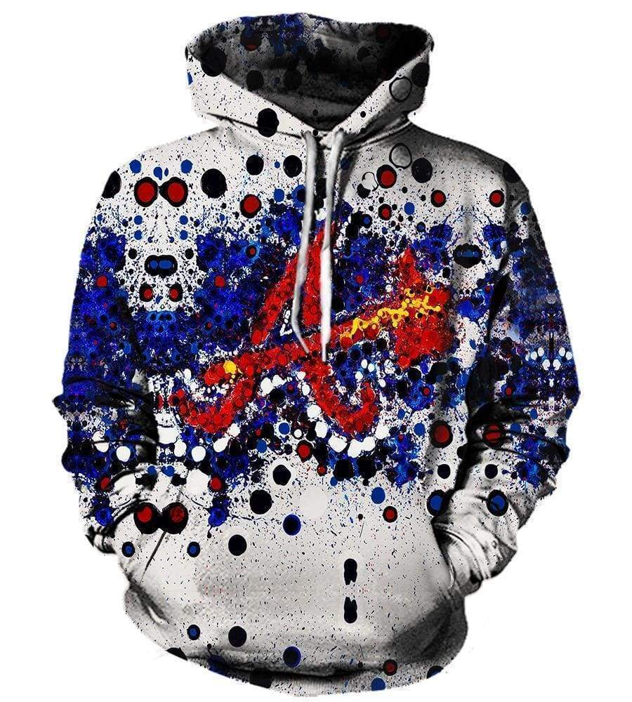 Atlanta Braves Hoodies – Pullover White Hoodie