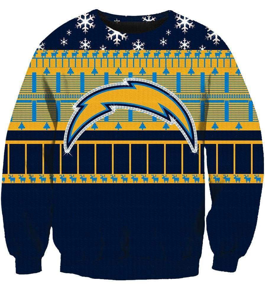 Christmas Los Angeles Chargers Sweatshirts – Black Sweatshirt