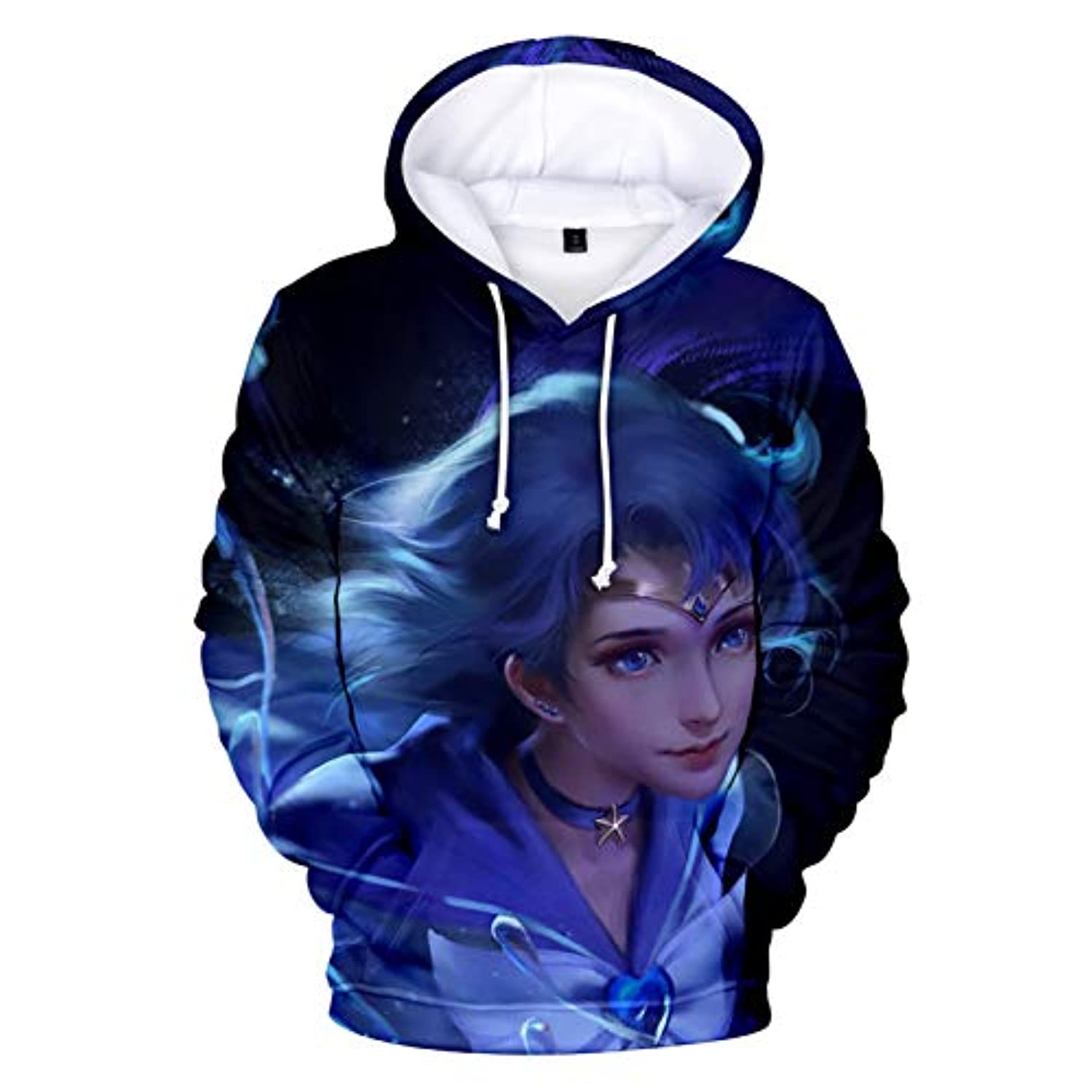 Anime Sailor Moon Hoodie – Sailor Mercury 3D Print Pullover Hoodie