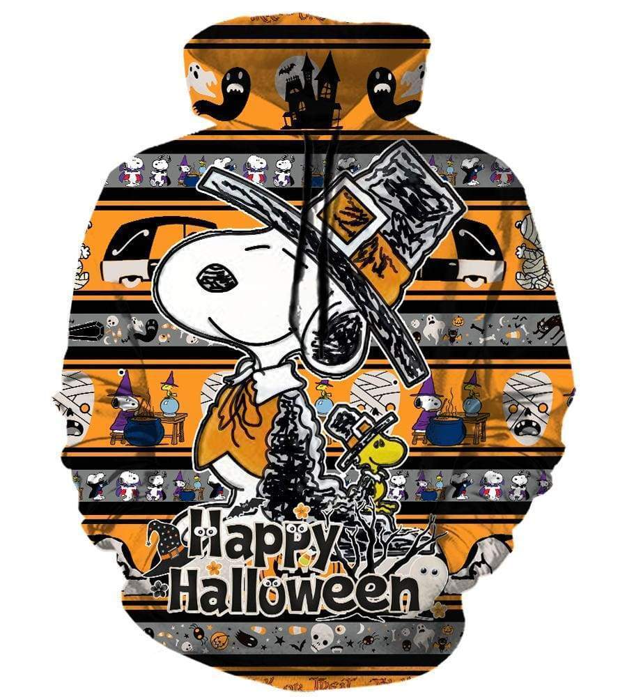 Happy Halloween Snoopy Hoodies – Pullover Yellow Hoodie