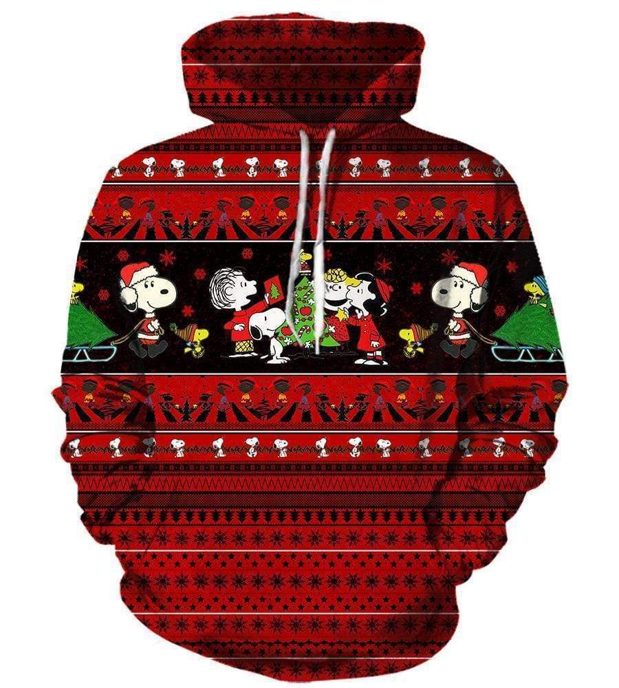 Christmas Snoopy Peanuts Hoodies – Pullover Red Hoodie